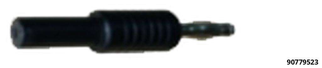 Adapterstecker schwarz  2,0 mm PIN auf 4,0mm Bananenbuchsen