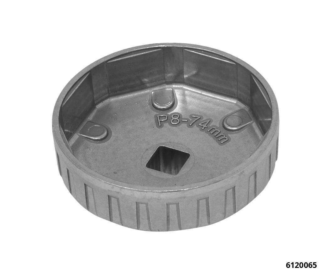 Ölfilterglocke 74 mm 8-kant für Opel Frontera, Fiat, VM Iveco Dieselfilter, 2Rad