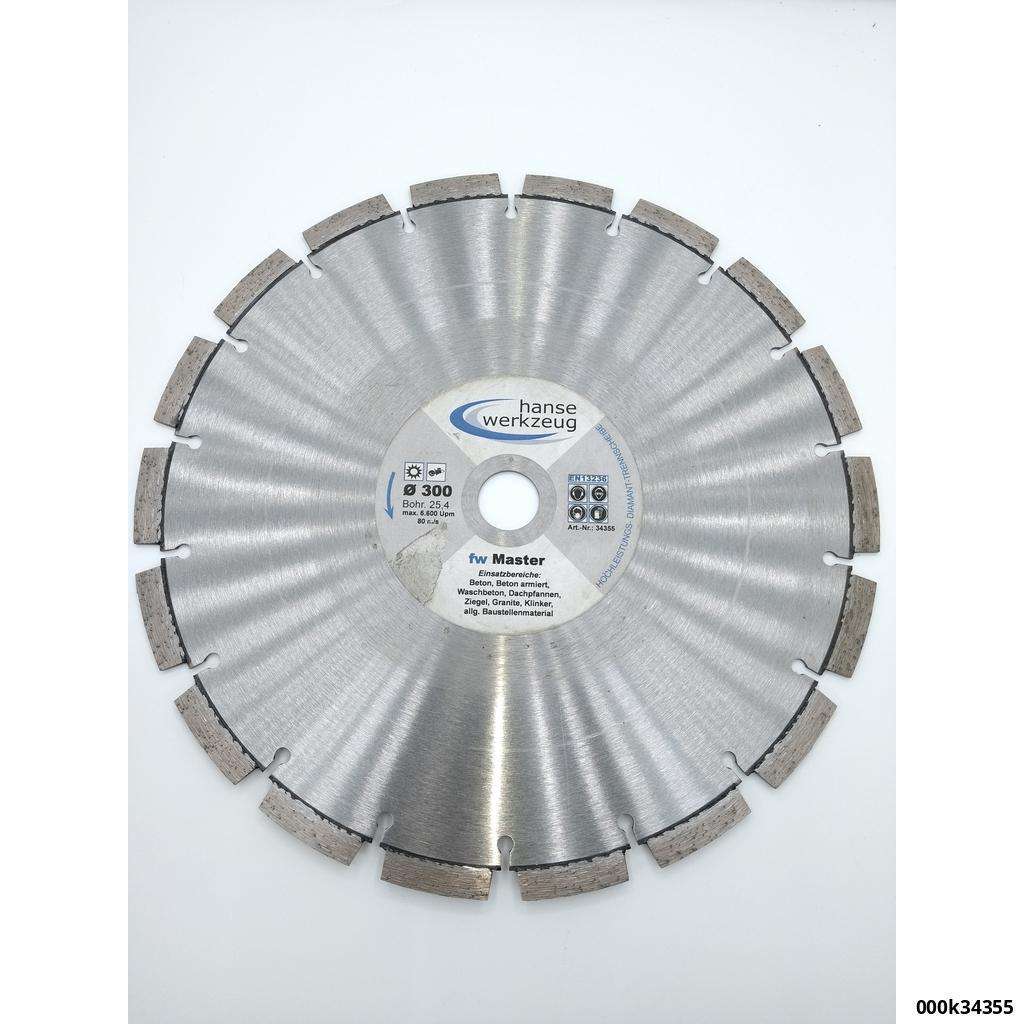 Master Diamanttrennscheibe 300mm x 25,4mm*