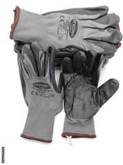 Werkstatt-Handschuh "Nylon-Strick Nitril"  Gr.8 (Teil-Nitril- Beschichtet, EN 388) (VE 12 Paar)