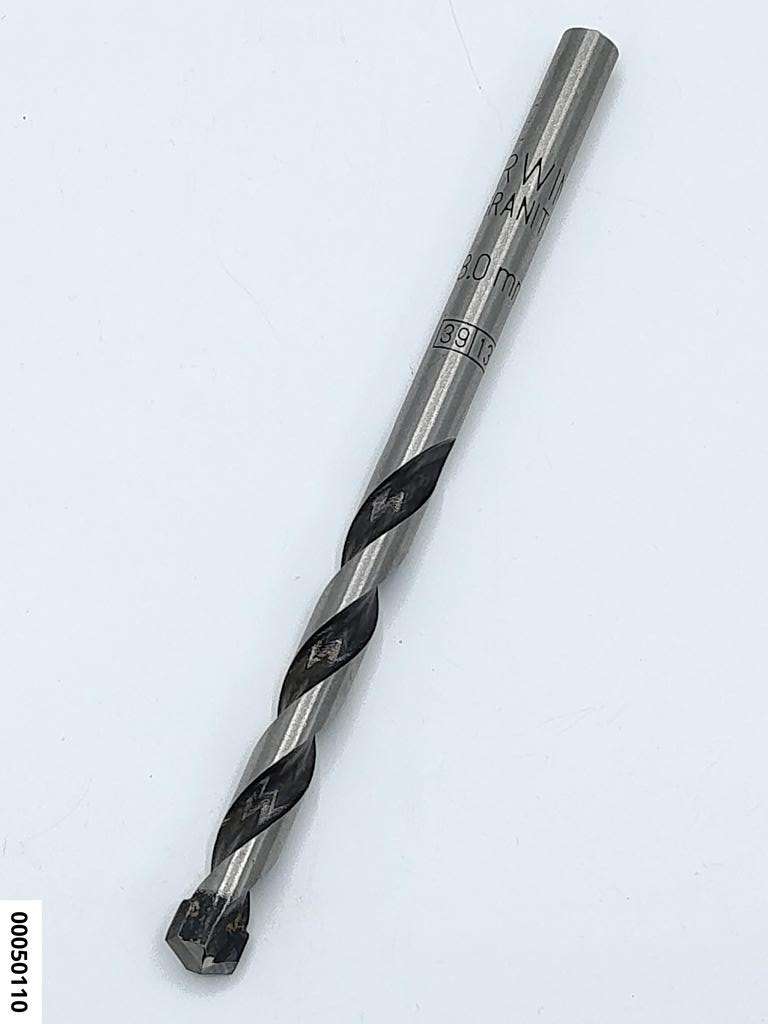 hansewerkzeug HM-Spezial-Bohrer "Typ  B2003" · Ø 8,0 mm · Gesamtlänge 120 mm GRANIT-STEIN-FLIESEN