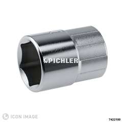 Socket 1/2", 6 Point, 21 mm