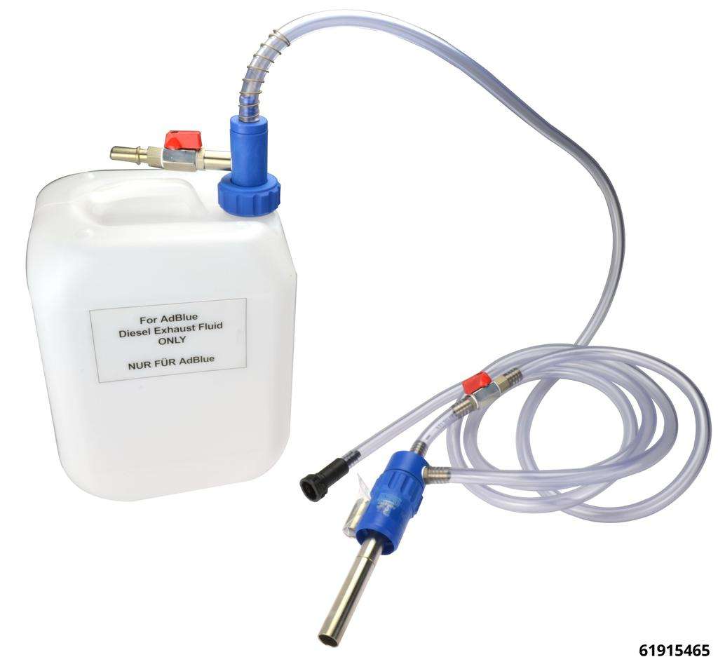 Filling Unit for SCR Systems in e.g. Audi, MB, Seat, Skoda, VW incl. 10 litre. canister for AdBlue