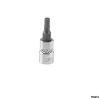 Socket 1/4", hex bit, 4 mm, length 37 mm