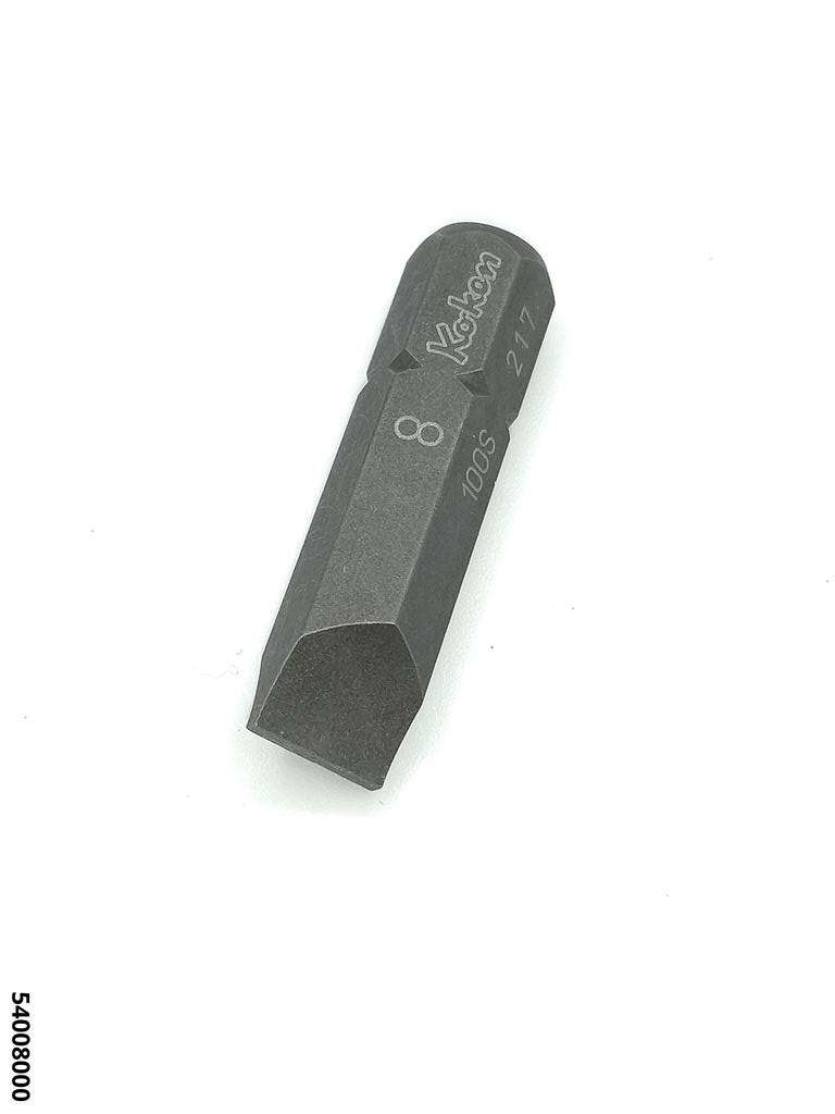Embout tournrvis lame plate entr.5/16"6pans,8x1,2mm
