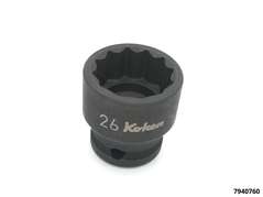 Schlagstecknuss 1/2" SW 26 12-kant