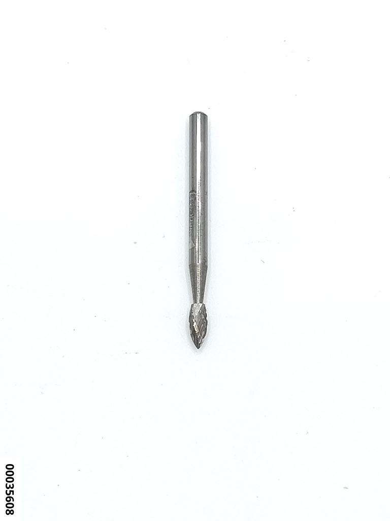 hansewerkzeug Vollhartmetall-Rotierfräser, Flammenform mit 3mm Schaft