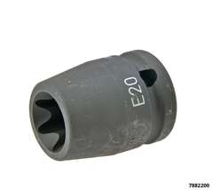 Impact E-Torx Socket E 20 Drive ½", Impact Resistant