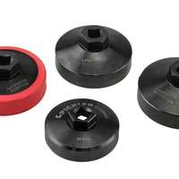 Oil filter socket set 4 pcs., 64,4 mm / 74,4 mm / 76 mm /  80 mm