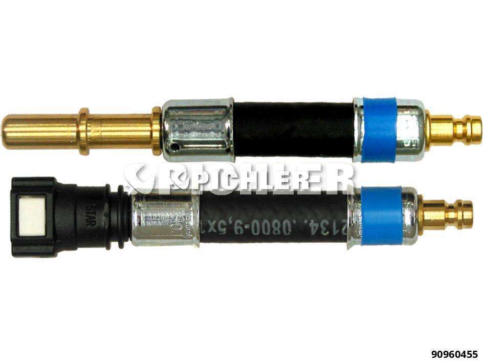 Adapter Set 2 pcs. Ø10.00 (Blue) Straight & Plug