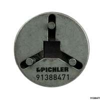 Bremskolben-Dreheinsatz UNIVERSAL mit 3 Zapfen verstellbar von Ø 9 - 25 mm Antrieb = 3/8" innenvierkant