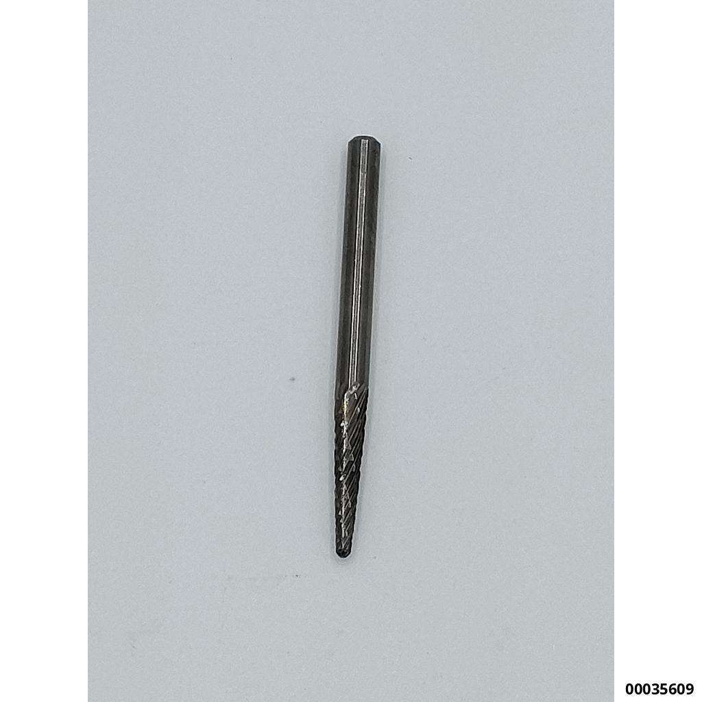 Vollhartmetall-Rotierfräser, Flammen/Rundkegelform mit 3mm Schaft