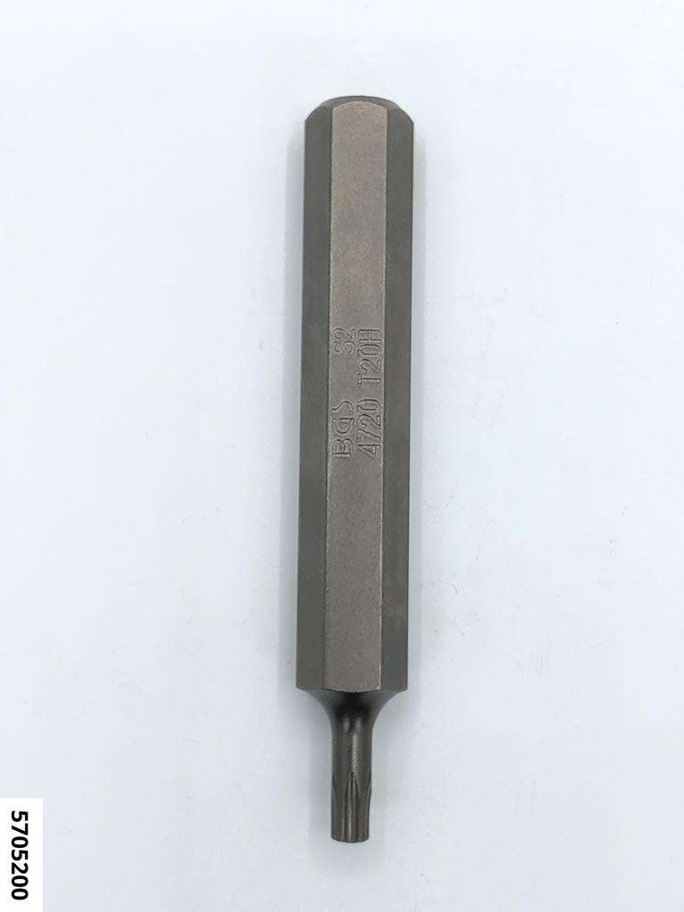 Embout Torx avec perçage réception 10 mm TXB 20 x 75