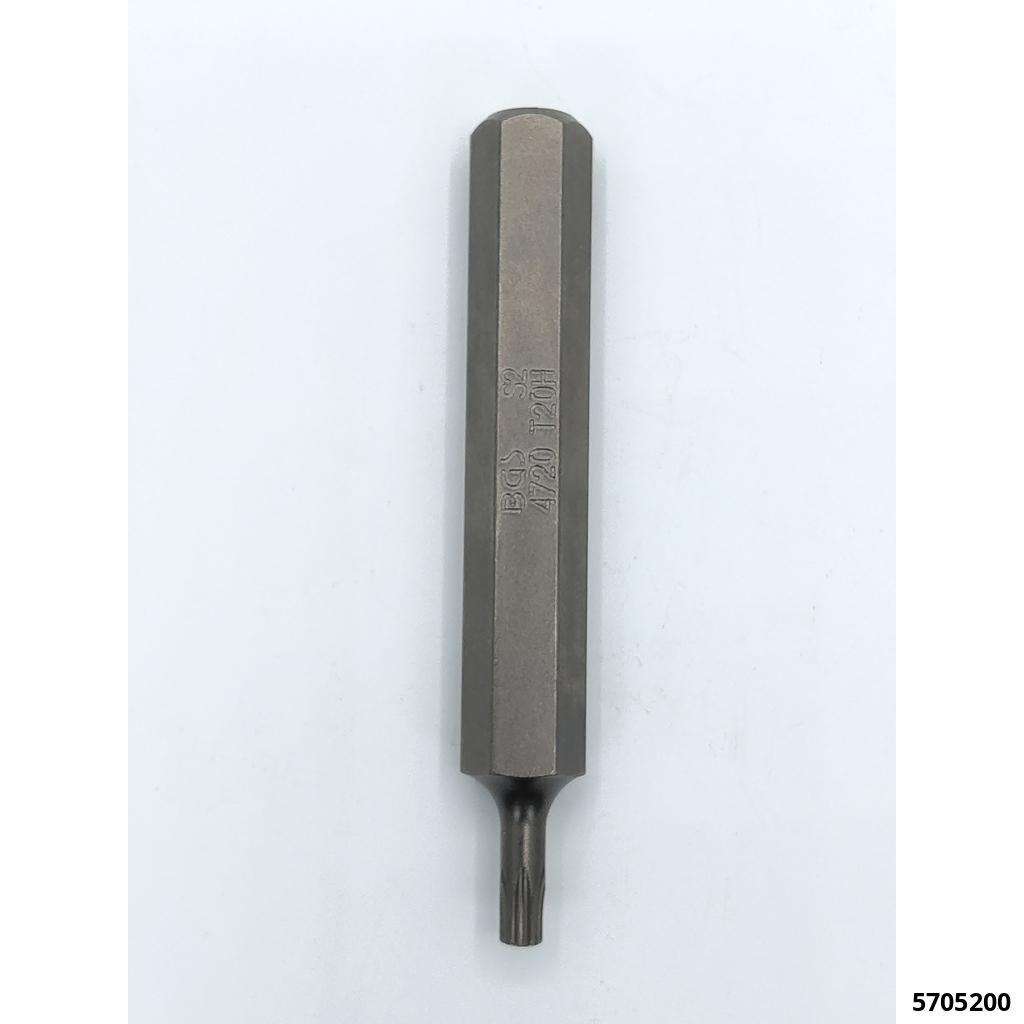 Embout Torx avec perçage réception 10 mm TXB 20 x 75