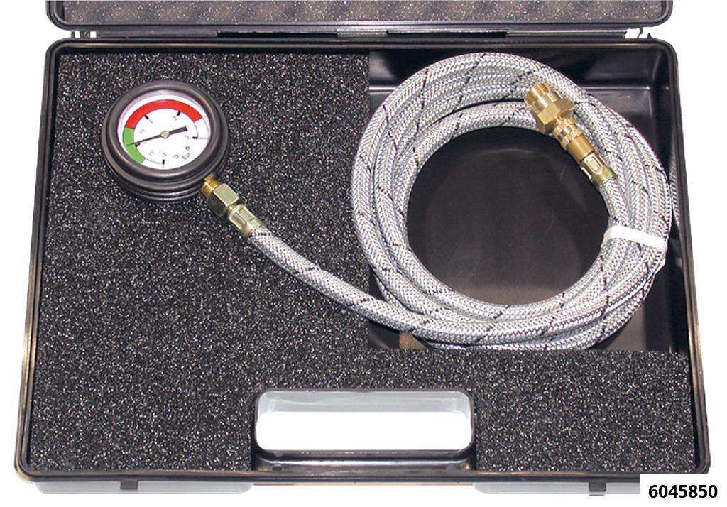 Abgasdruck-Prüfkoffer Manometer -1 bis +3 bar Anschl.M18x1,5 Schlauch 3M