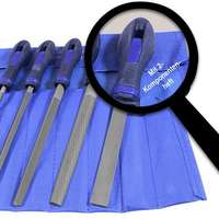 Feilen-Satz 5-tlg. in Rolltasche mit 2-Komponenten-Griff