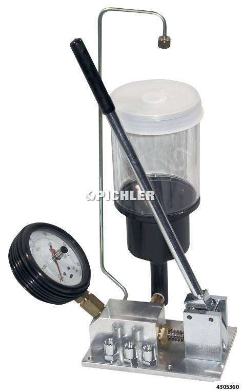 Injector pressure test device 0 - 600 bar with drag pointer