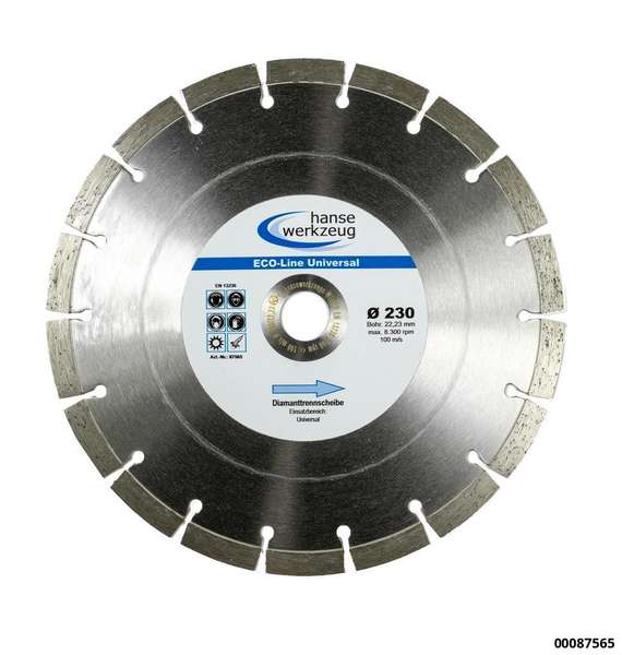 hansewerkzeug Diamanttrennscheibe " ECO-Line Universal"  230mm