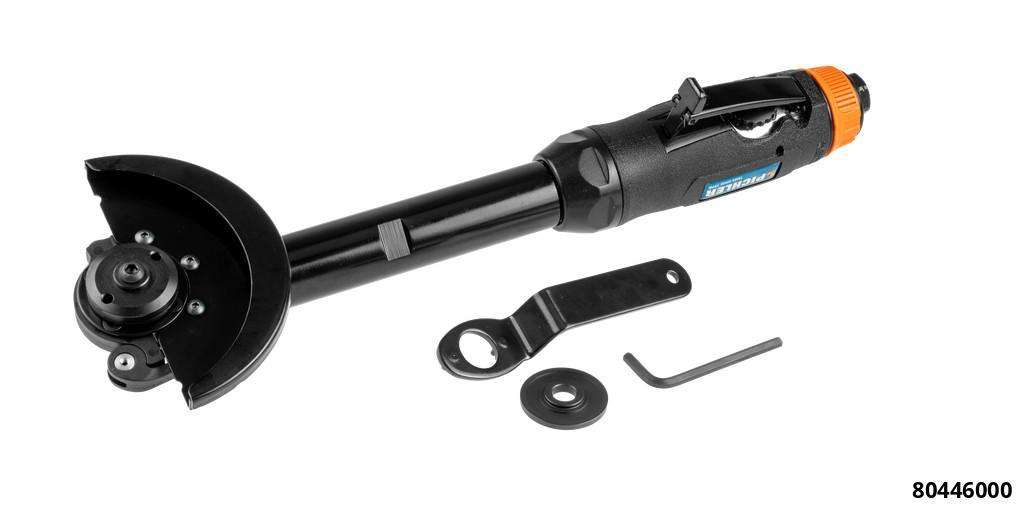 Meuleuse à air comprimé pour découpe et meulage profond avec moteur puissant de 0,6 ch et disque de coupe 100x1,0x10 mm