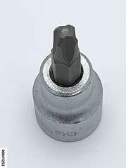 Steckschlüssel 3/8" PH3 Länge: 22/48mm