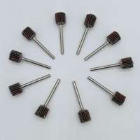 10er-Pack Micro-Schleiflamellenrad 10x10x3,0mm  Korn 60 / 3,0mm Schaft (VE10)