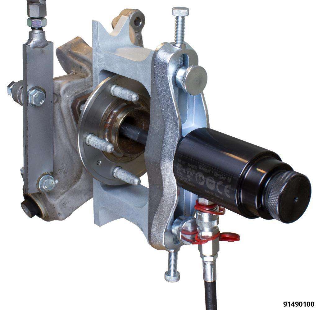 Outil de démontage roulements de roue compact, Opel Insignia / Astra à partir de 2004 et similaires avec unitées vissées avec 3 goujons (hydr. conseillé 90251250)