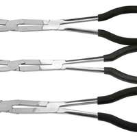 Double joint pliers set 3 pcs Pointed (straight/45°) and flat-nose pliers, approx. 300 mm long