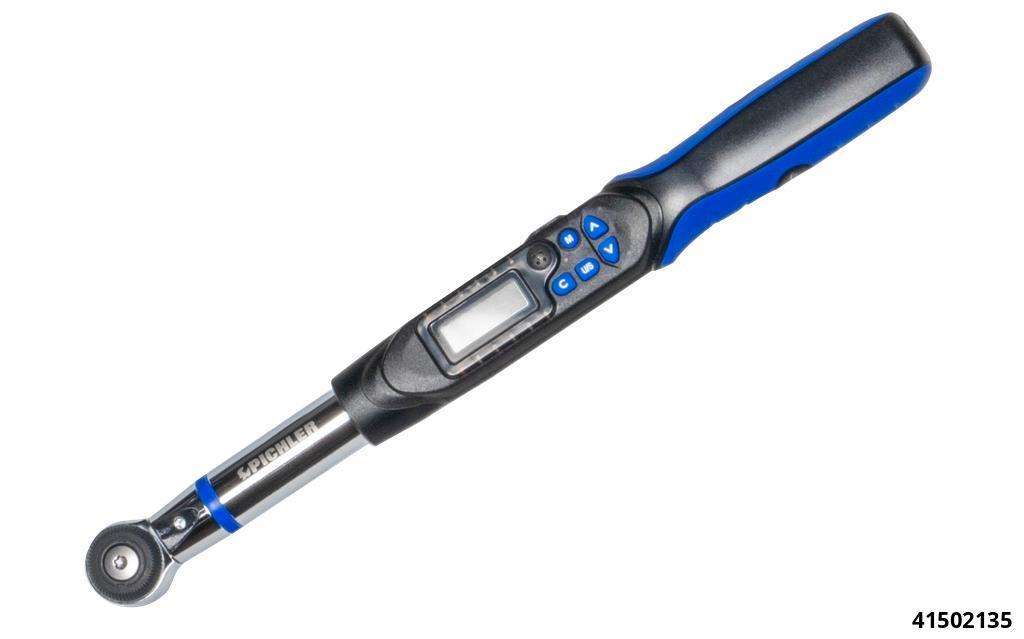 Digital torque wrench 3/8", (6,8) 27 - 135 Nm incl. rotation angle with rectangular socket 9x12