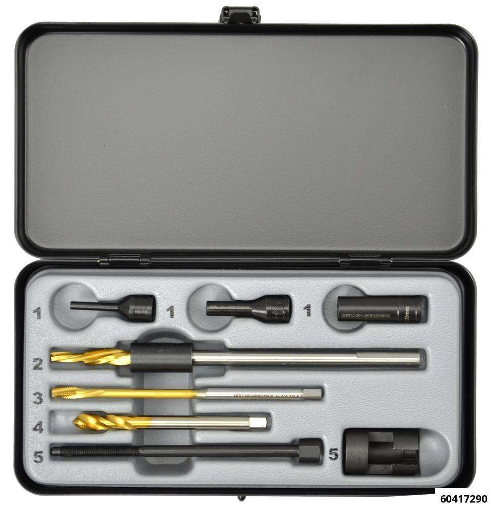 Jeu de perçage bougies de préchauf M9x1