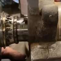 Rear axle wheel bearing removal tool set