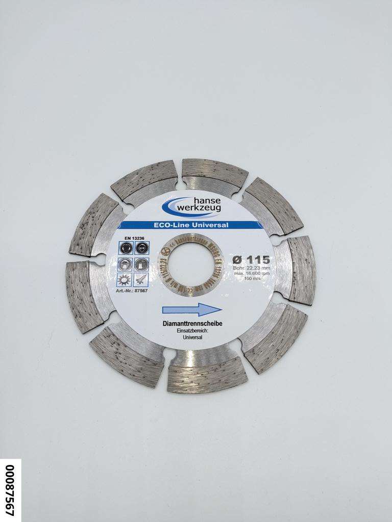 hansewerkzeug Diamanttrennscheibe " ECO-Line Universal" 115 mm