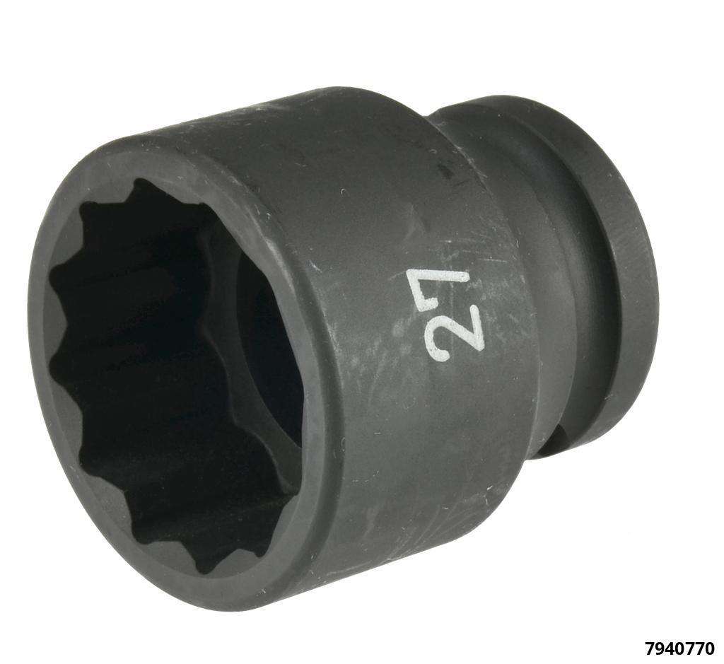 Schlagstecknuss 1/2" SW 27 12-kant