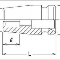 Aussentorx-Einsatz E10 x 38 mm Antr. 1/2" schlagfest