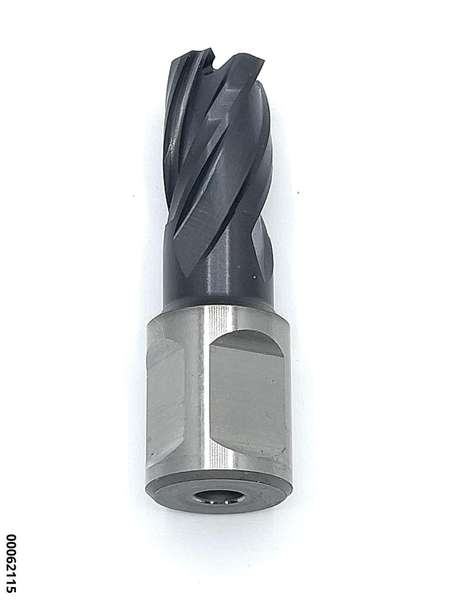 hansewerkzeug HSS Kernbohrer mit Weldonsch. 15,0 mm TiAlN-Besch. 30mm Schnitt-Tiefe