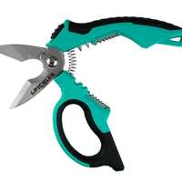 Industrial universal scissors type 1 with crimping and stripping function & Micro-serratedcutting edge