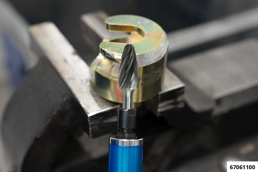 Hartmetall-Frässtifte-Set 10-tlg. mit Alu-Zahnung & 6 mm Schaftdurchmesser