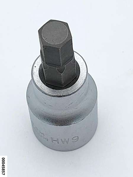 hansewerkzeug Steckschlüssel 1/2" f. Innensechskantschrauben SW9, Länge 62 mm