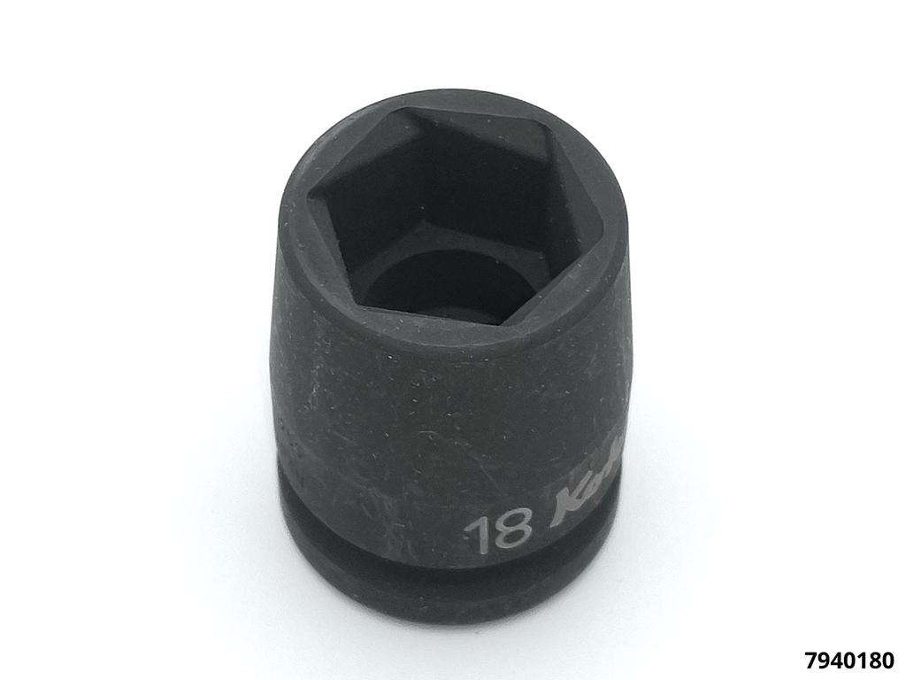 Socket hexagonal "Impact" 1/2"drive 18mm 27 x 30 x 38