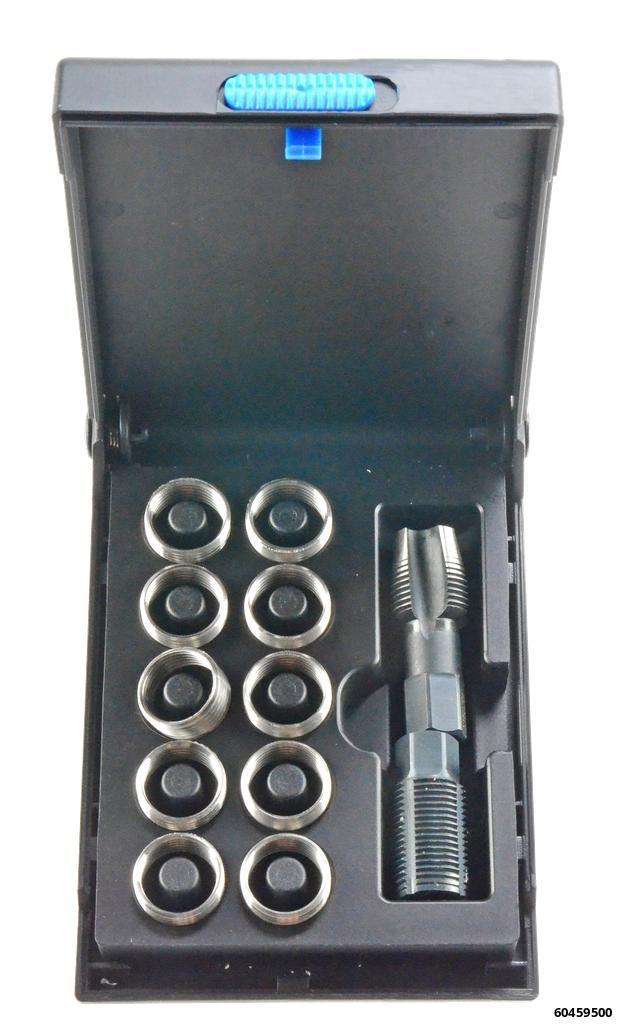 Lambda insert nut set No.2, M18x1.5 with drill, recutter and 10 bushes