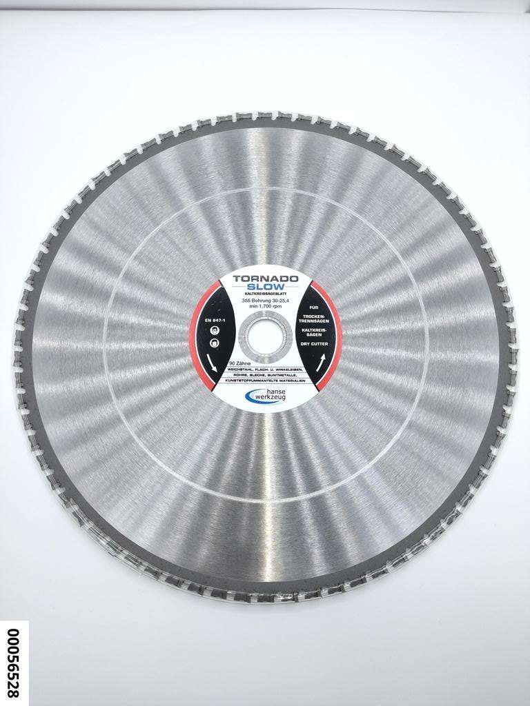 hansewerkzeug Tornado "Slow" Kreissägeblatt HM- bestückt 355 x 2,2 x 30/25,4mm  72 Zähne
