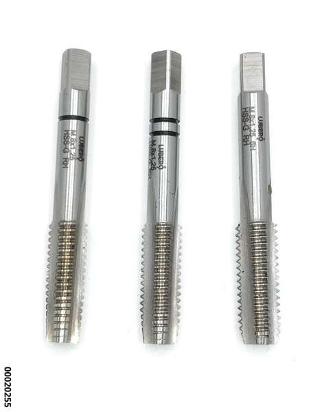 hansewerkzeug HSS-G Hand-Gew-Bohrersatz Typ UNI 3tlg Satz M8 x 1,25 DIN 352