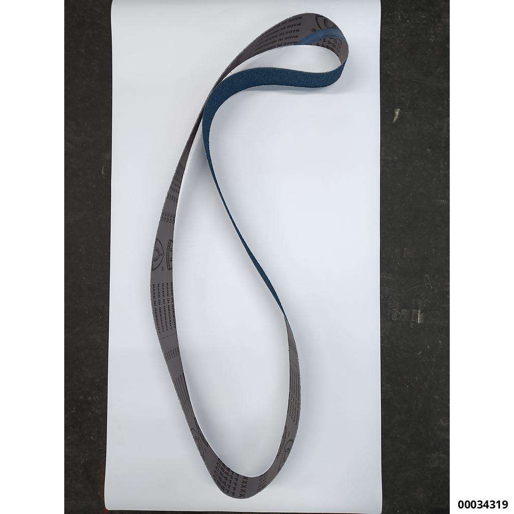 Hochleistungs-Schleifband 75x2000mm K36  "blau"  (für Stahl u. Edelstahl)