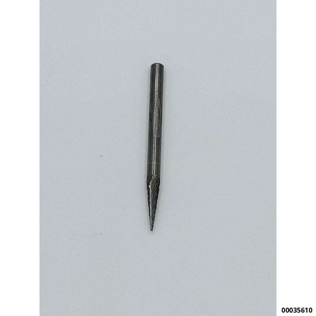 Vollhartmetall-Rotierfräser, Flammen/Spitzkegelform mit 3mm Schaft