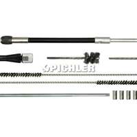 Spezialreinigungsbürste SET komplett mit Halter 1/4" u. flex.Bohrmaschinenbithalter