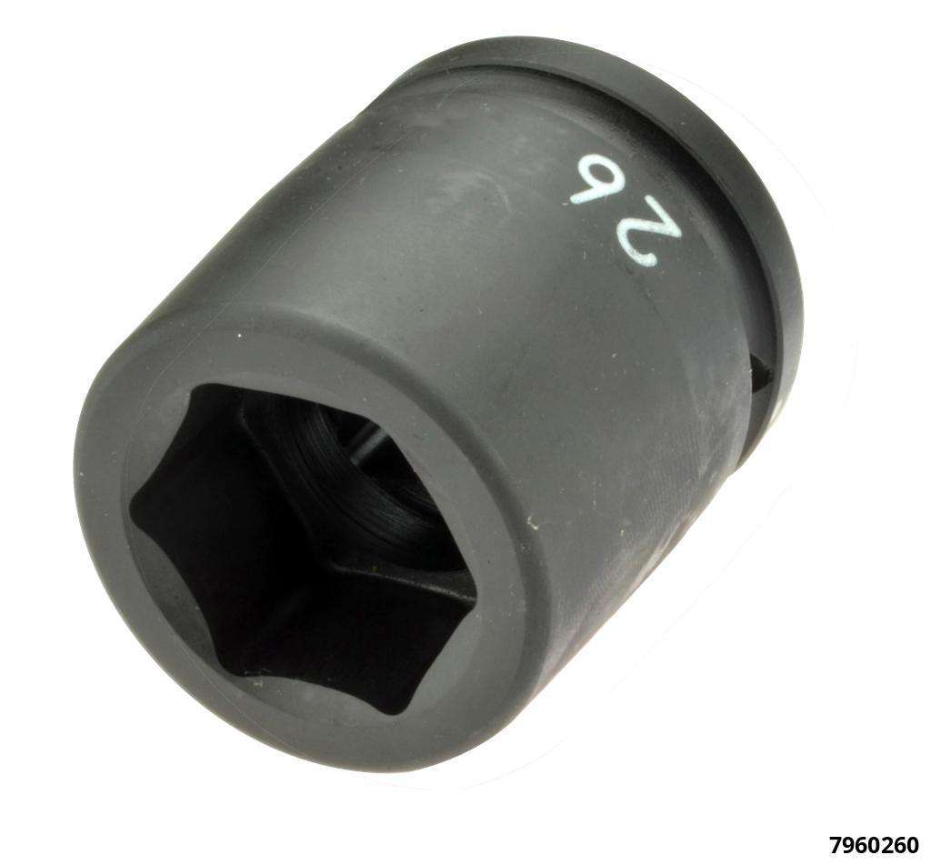 Socket hexagonal "Impact" 26 mm, 3/4" drive