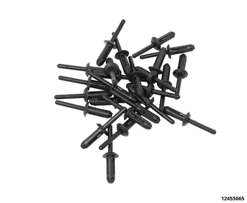 6mm Lochdurchmesser Kunststoff Nieten Verschluss Stoßstange Push Pin Clip  50pcs
