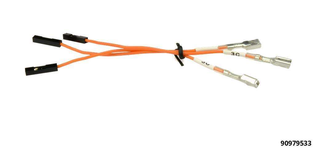 Aiguillage cosse de câble Nr.3c - 3x 0,6mm plat femelle sur 3,0mm femelle