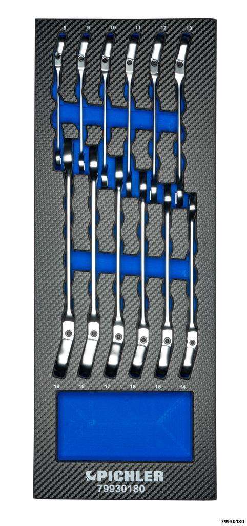 Flexible Ratchet Wrench Set, 12 pcs.