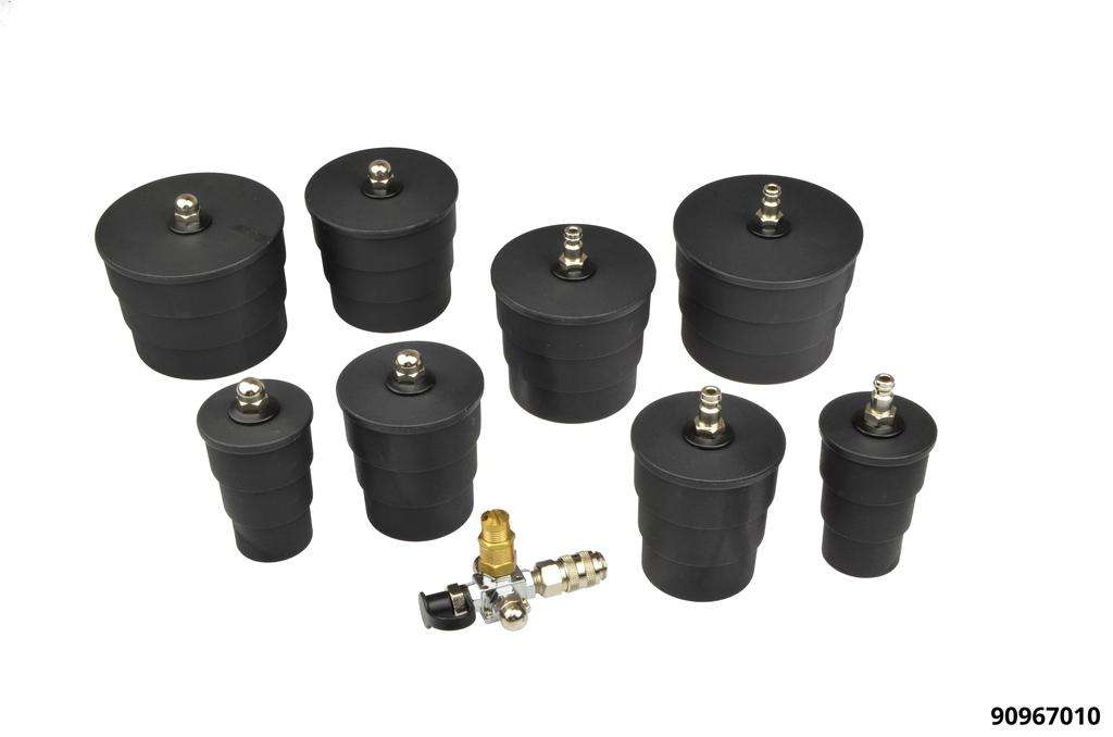 Verschlussstopfen Set UNI 10-tlg 60mm lang Ø35 mm bis Ø90 mm Motor-Turbo Abdrücksystem