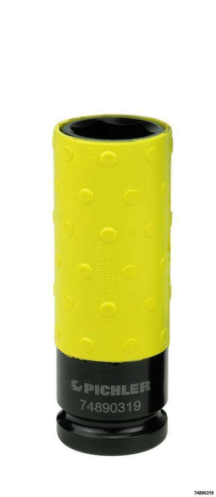 Protection Plus impact socket for wheel bolts, 19 mm, 85 mm